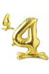 4 Rakam Ayaklı Gold Folyo Balon 80 cm (32 inch)