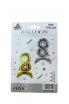 8 Rakam Ayaklı Gold Folyo Balon 80 cm (32 inch)