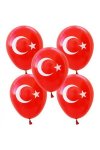 Ay Yıldızlı Lateks Balon 10 lu