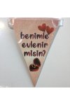 Benimle Evlenir misin Yazılı Flama