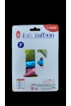 F Harf Rengarenk Folyo Balon 100 cm (40 inch)