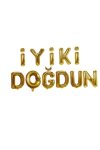 Folyo Balon İyiki Doğdun Gold 40 Cm (16 inch)