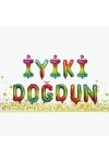 Folyo Balon İyiki Doğdun Karışık Renk 40 Cm (16 inch)