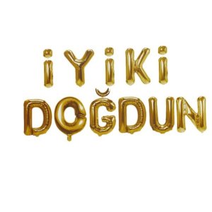 Folyo Balon İyiki Doğdun Gold 40 Cm (16 inch)