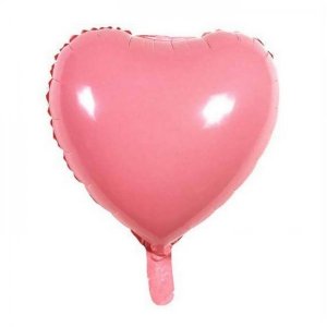 Folyo Balon Kalp Soft Pembe 45 Cm (18 inch)