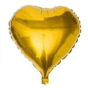 Folyo Balon Kalp Gold 60 Cm (24 inch)