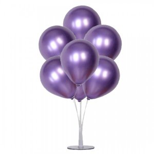 Metalik Balon Violet 10 Adet